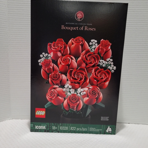 Lego Bouquet of a dozen red roses blooming artificial flowers for her him Ltd Ed - Picture 2 of 8